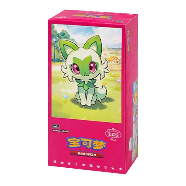 Gem Pack Vol. 1 Booster Box (Chinees) met schattig Pokémon-illustratie op de verpakking.