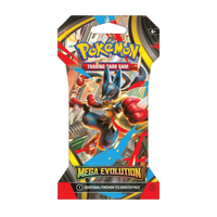 Mega Evolution Sleeved Booster Pack van Pokémon TCG met Mega Lucario op de verpakking.
