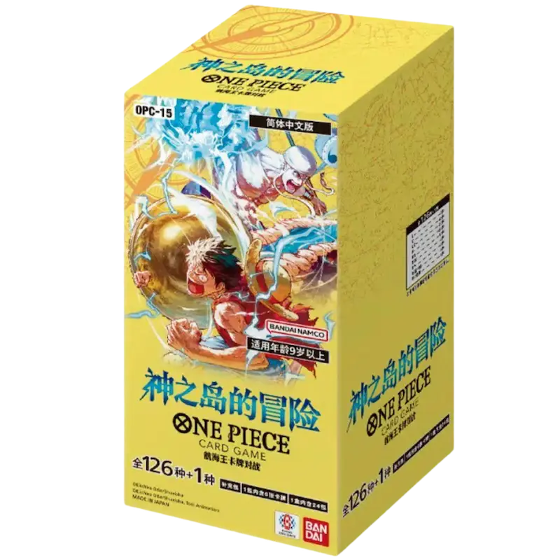 OP15 - Adventure on Kami's Island Booster Box (Japans) met Japanse One Piece-kaarten.
