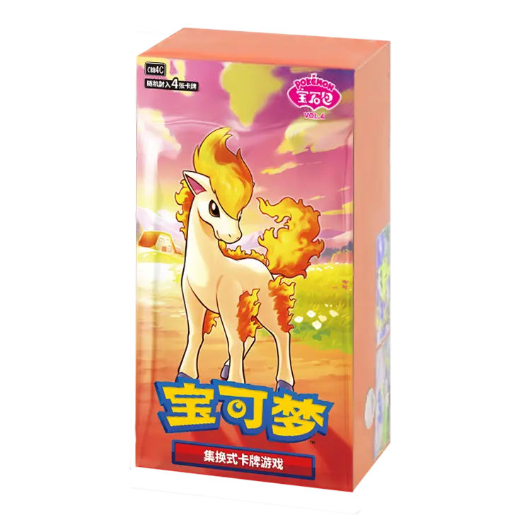 Gem Pack Vol. 4 Booster Box met Ponyta, geillustreerd door Minami uit de Scarlet & Violet serie.
