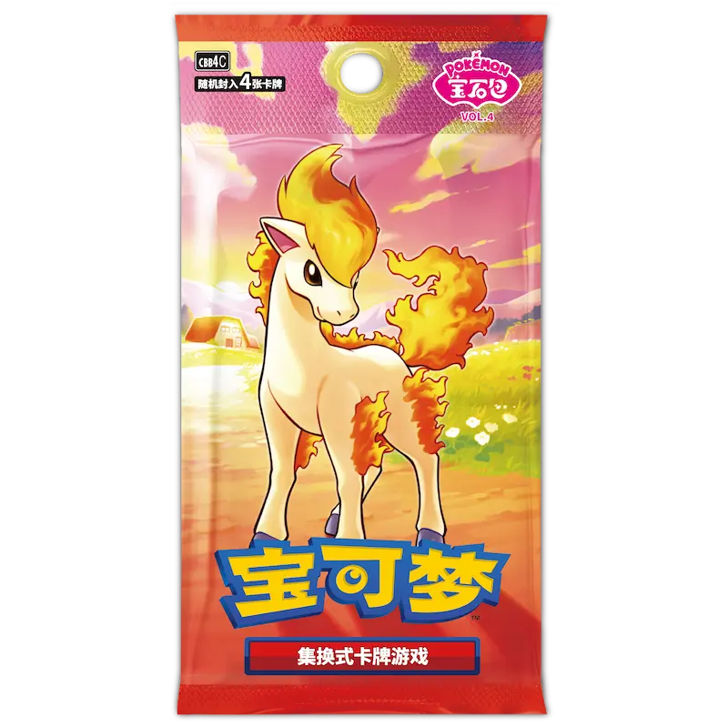 Gem Pack Vol. 4 Booster Box met Ponyta uit de Scarlet & Violet Series voor verzamelaar.