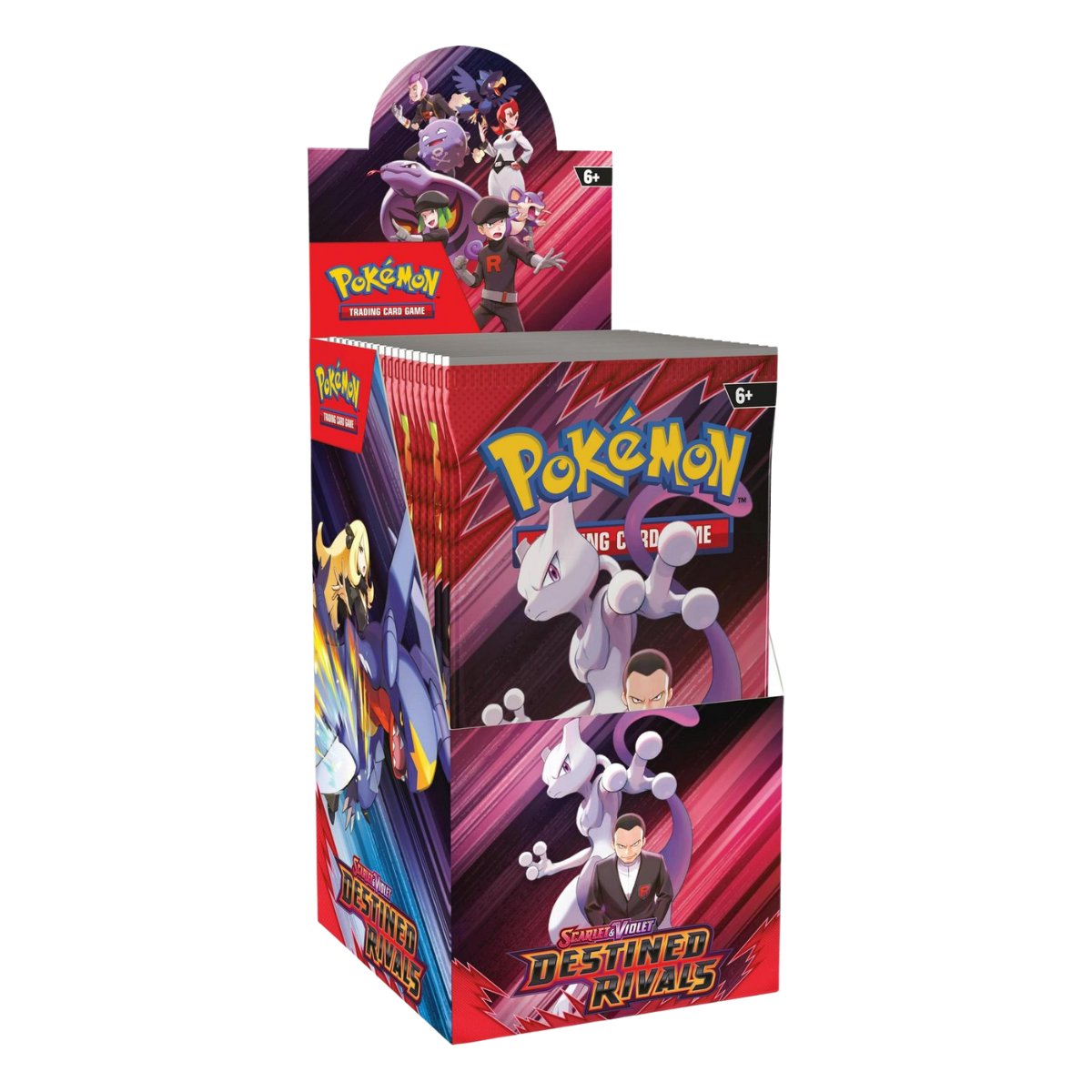 Pokémon TCG: Scarlet & Violet – Destined Rivals Halve Booster Box met 18 pakketten voor epische gevechten.