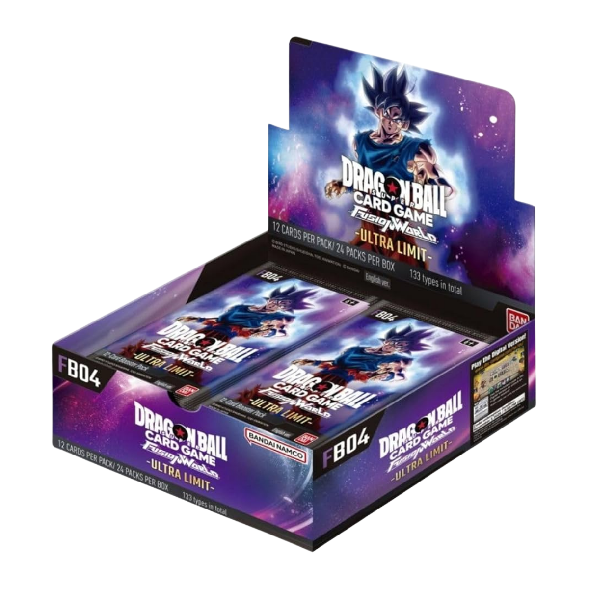 FB04 - Ultra Limit Booster Box met 24 booster packs voor de Dragon Ball Super Card Game.