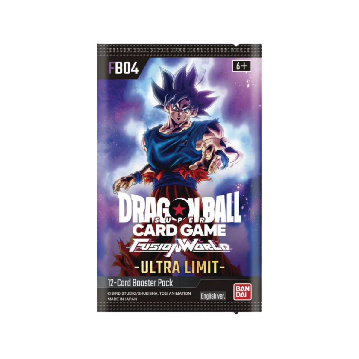 FB04 - Ultra Limit Booster Box met 12 kaarten, uit de Dragon Ball Super Fusion World uitbreiding.
