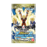 B30 - Three Glorious Fighters Booster Box verpakking met iconische strijders en krachtige gameplay elementen.