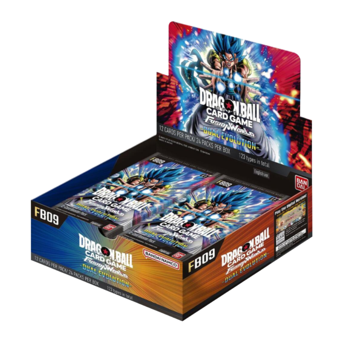 FB09 - Dual Evolution Booster Box, Dragon Ball Super Card Game, Fusion World, exclusieve Secret Rares