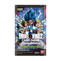 FB09 - Dual Evolution Booster Pack met krachtige Dragon Ball Super karakters en Fusion World thema.