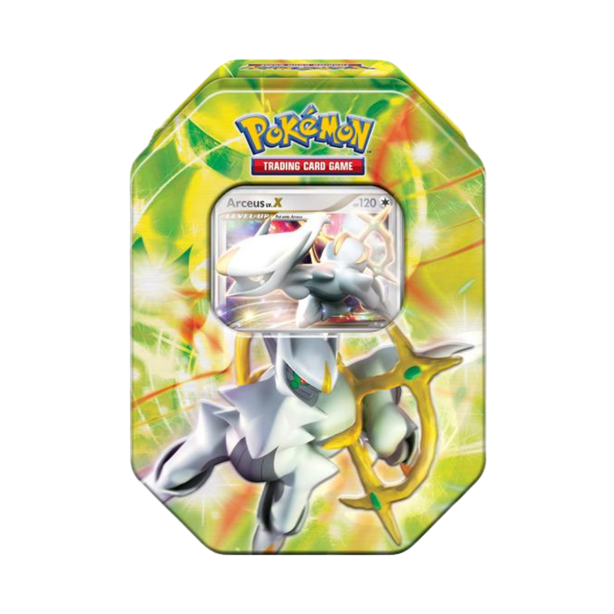 Pokemon 2009 Arceus LV.X Tin met Arceus LV.X kaart en booster packs uit de Platinum-periode