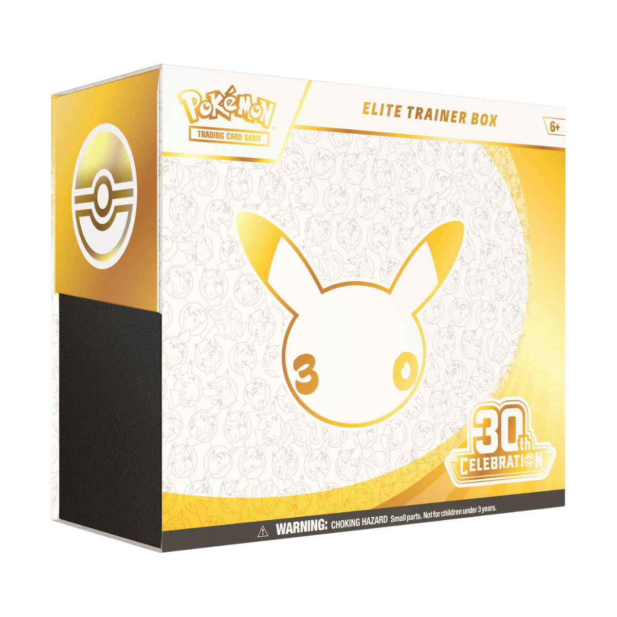 30th Celebration Elite Trainer Box met Pikachu, ter ere van 30 jaar Pokémon viering.
