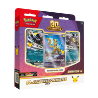 30th Celebration Battle Deck - Umbreon met Umbreon ex en Zeraora kaarten, volledig speelklaar deck.