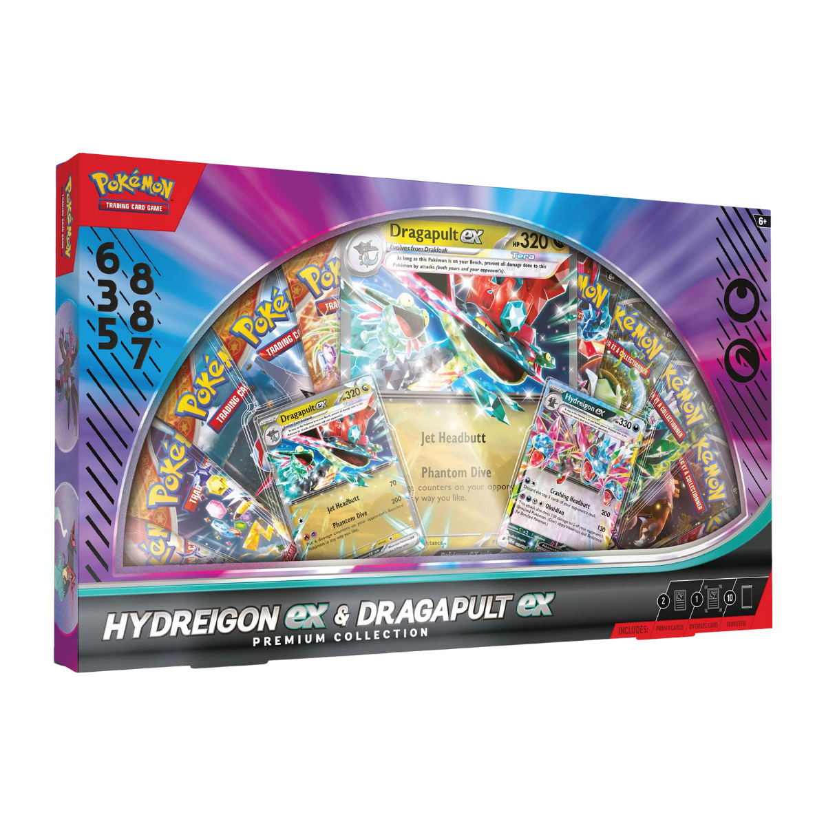 Hydreigon ex & Dragapult ex Premium Collection Box met kaarten en booster packs