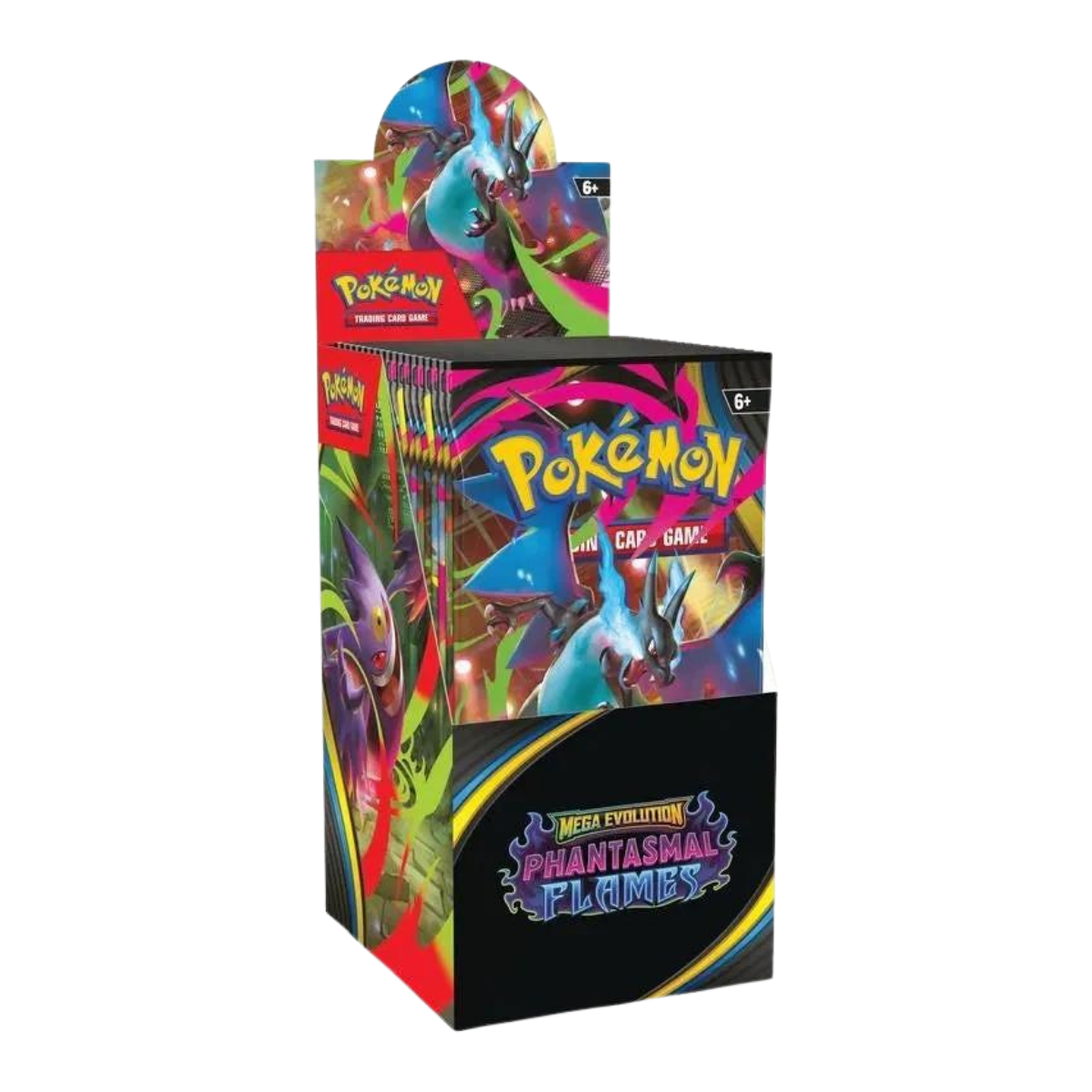 Phantasmal Flames Halve Booster Box (18 packs) - Pokémon TCG product afbeelding