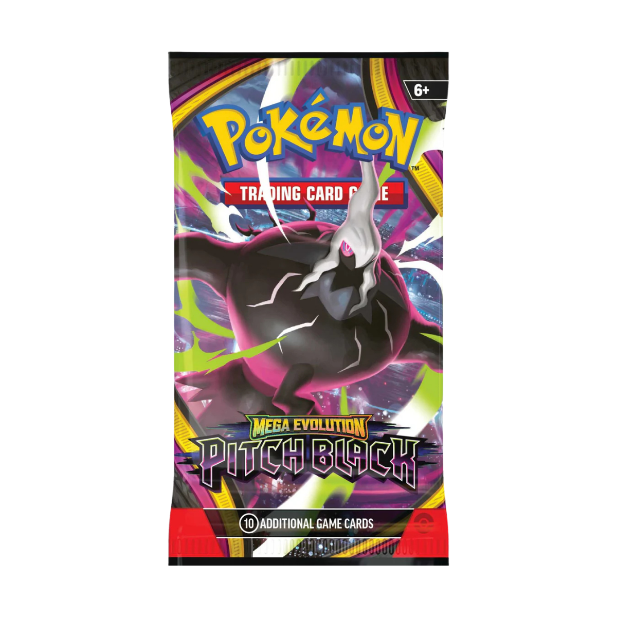 Pokémon Pitch Black Booster Bundle verpakking met Mega Darkrai en Mega Evolution graphic.