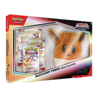 Prismatic Evolutions Accessory Pouch Special Collection met Eevee en vijf booster packs.